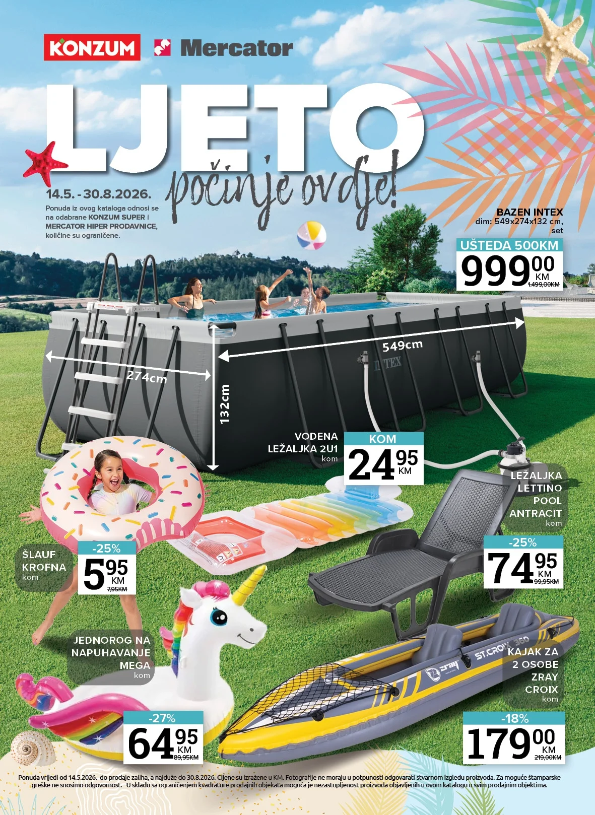 Konzum katalog LJETO 14.5-30.8.2026.