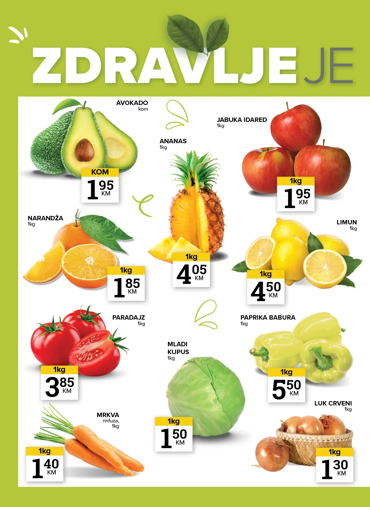 Konzum ZDRAVE NAMIRNICE 25-11.5.2026.