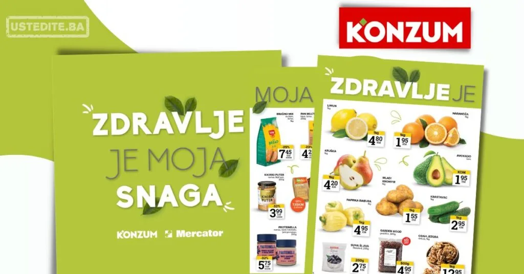Konzum ZDRAVE NAMIRNICE 12-18.5.2026.