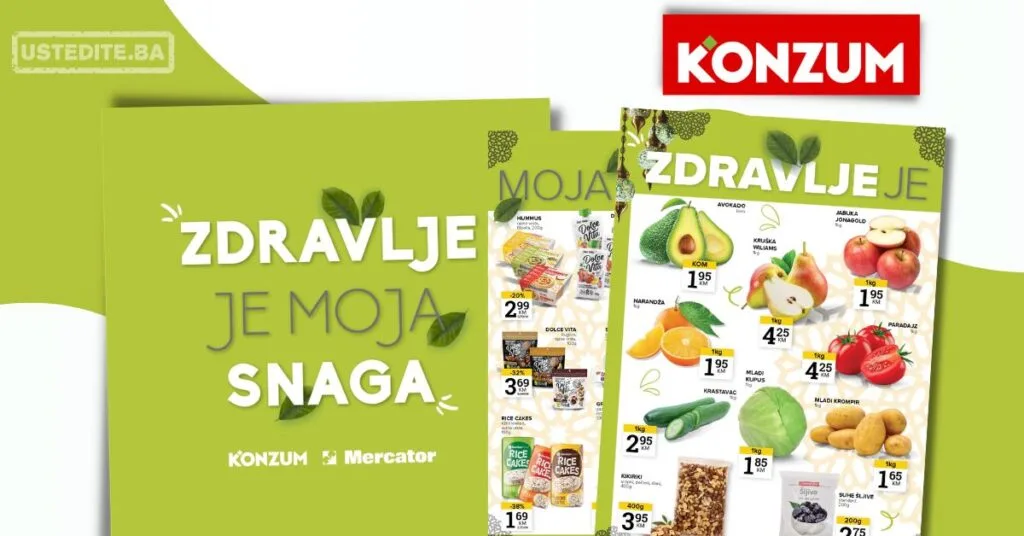 Konzum ZDRAVE NAMIRNICE 19-26.5.2026.