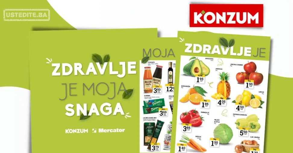 Konzum ZDRAVE NAMIRNICE 25-11.5.2026.