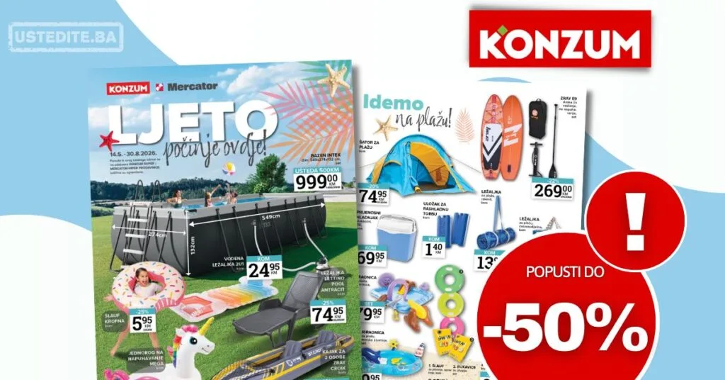 Konzum katalog LJETO 14.5-30.8.2026.