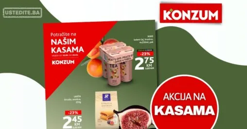 Konzum AKCIJA NA KASAMA 18-20.5.2026.