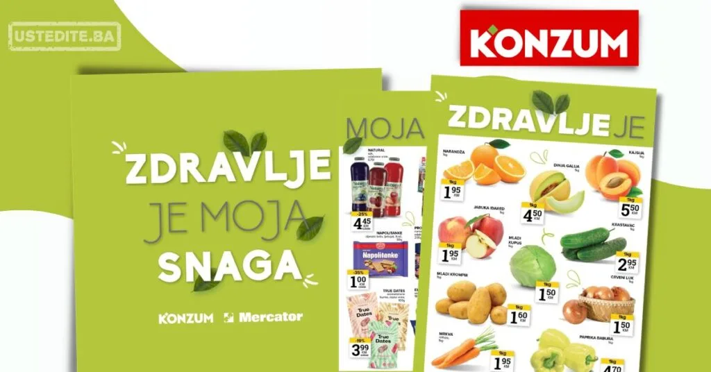 Konzum ZDRAVE NAMIRNICE 26.5-1.6.2026.