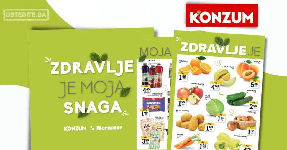 Konzum ZDRAVE NAMIRNICE 26.5-1.6.2026.