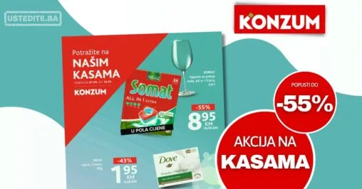 Konzum AKCIJA NA KASAMA 7-10.5.2026.