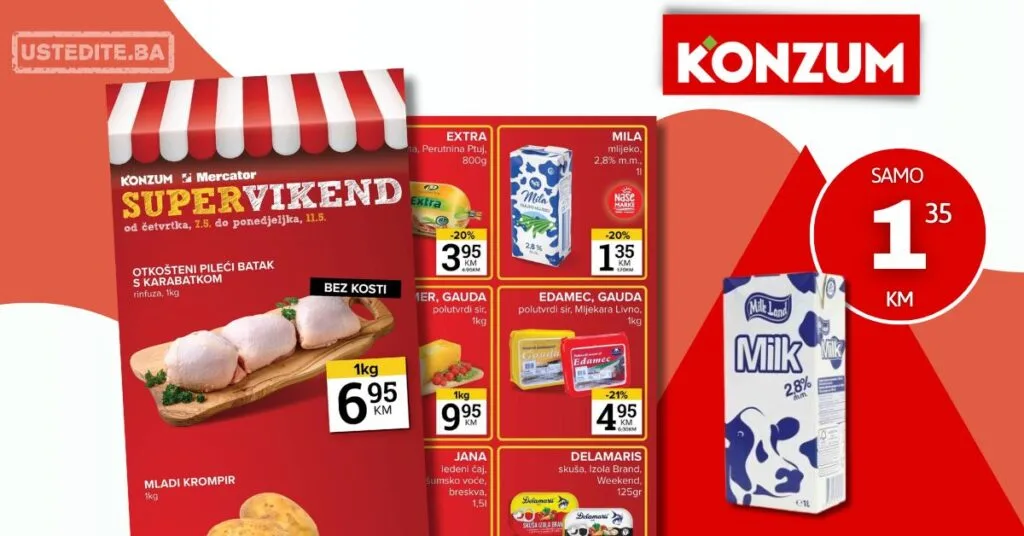 Konzum vikend akcija 7-11.5.2026.