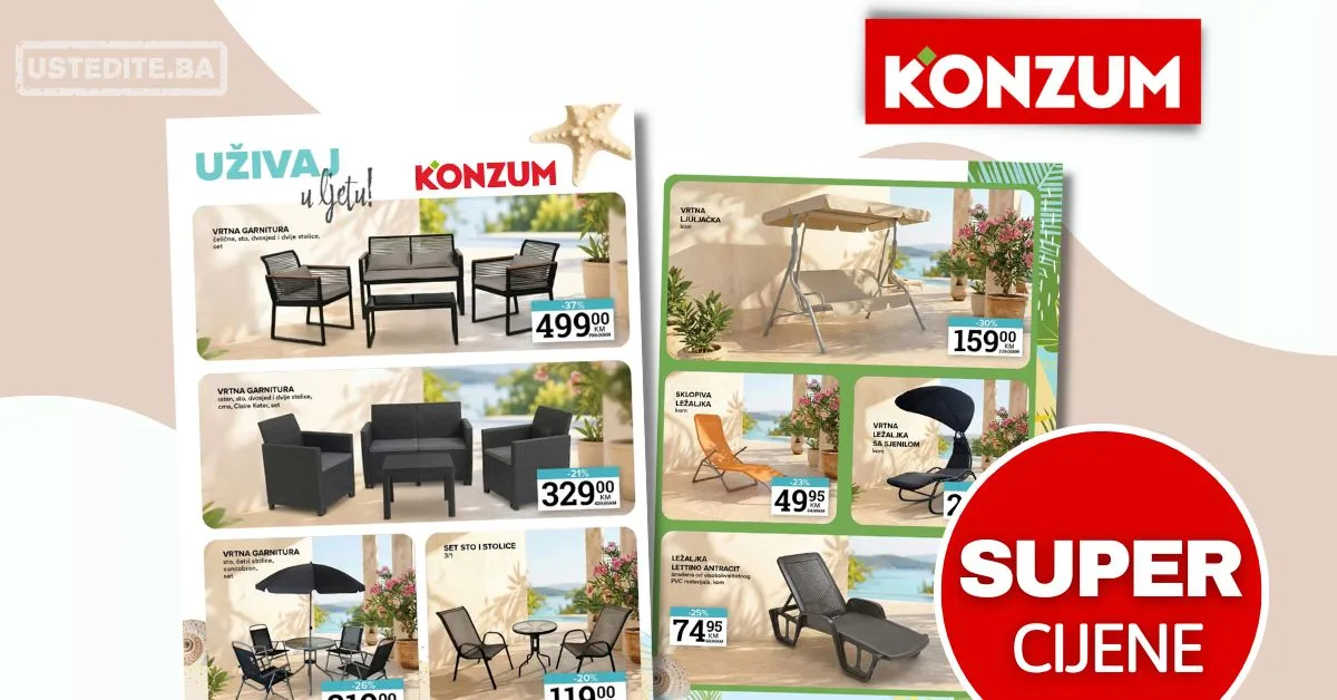 Konzum katalog UŽIVAJ U LJETU 14.5-30.8.2026.