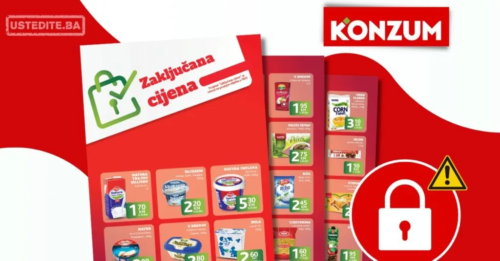 Konzum ZAKLJUČANE CIJENE do 31.5.2026.