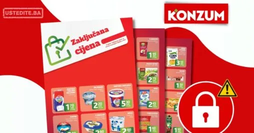 Konzum ZAKLJUČANE CIJENE do 31.5.2026.
