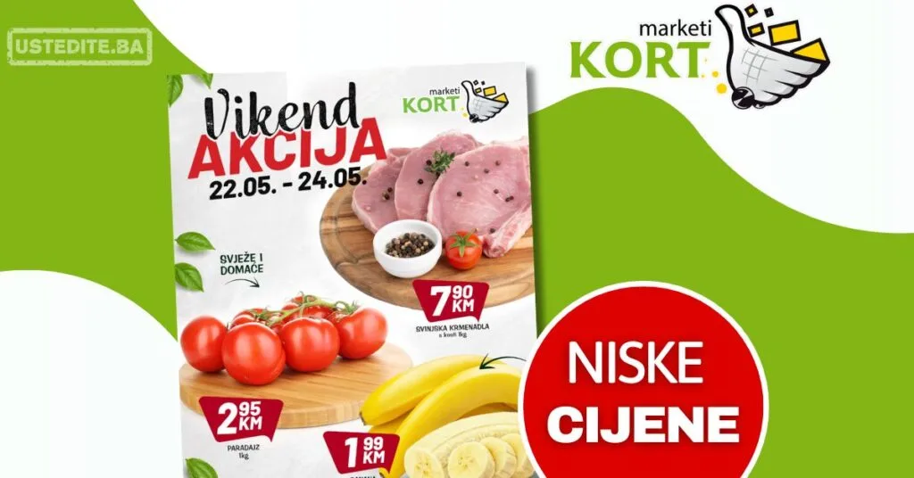 Kort vikend akcija 22-24.5.2026.