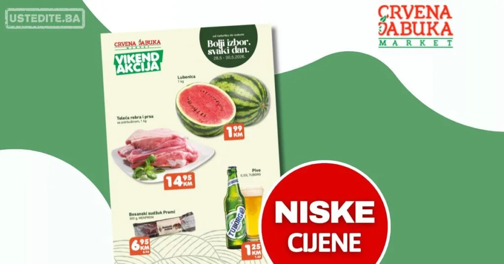 Crvena jabuka vikend akcija 28-30.5.2026.