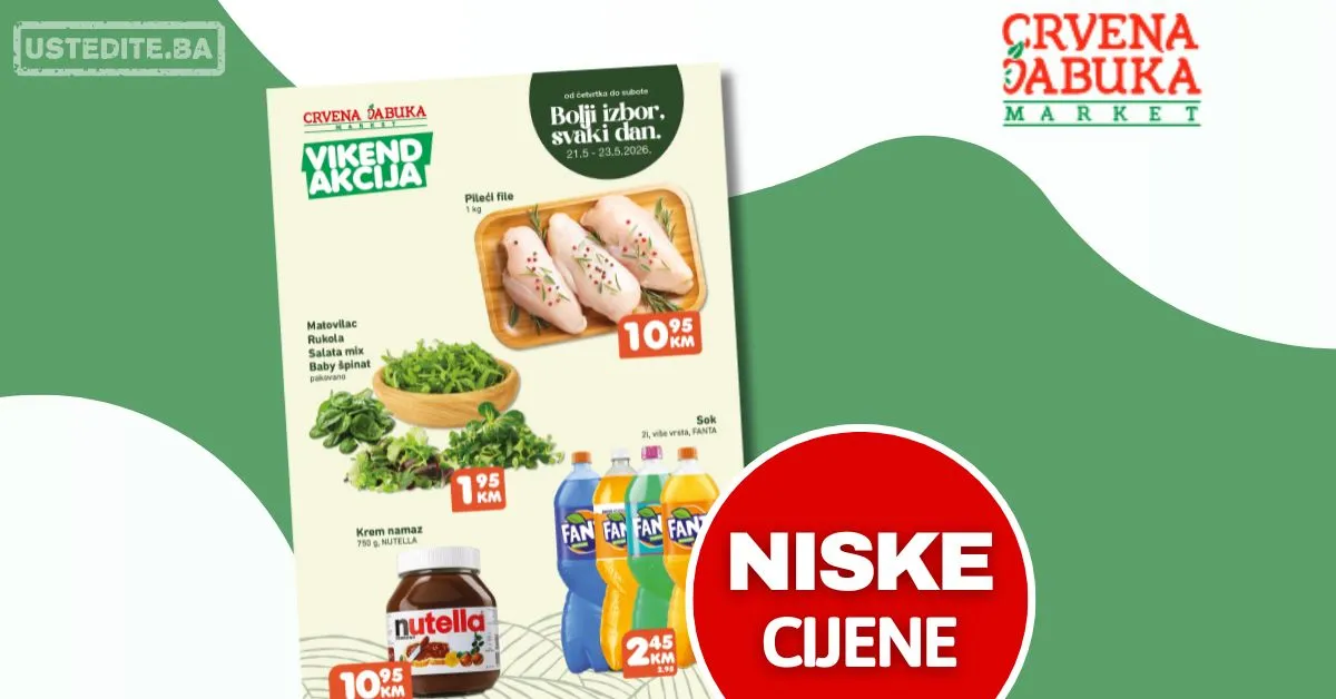 Crvena jabuka vikend akcija 21-23.5.2026.