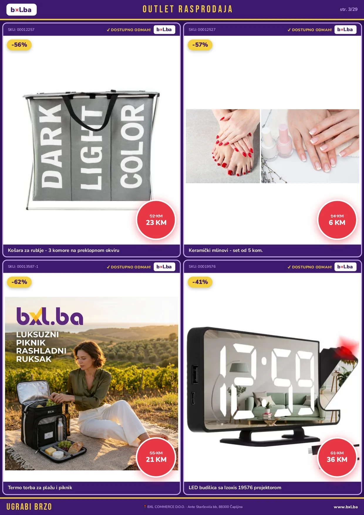 BXL Katalog OUTLET RASPRODAJA od 14.5.2026. do isteka zaliha