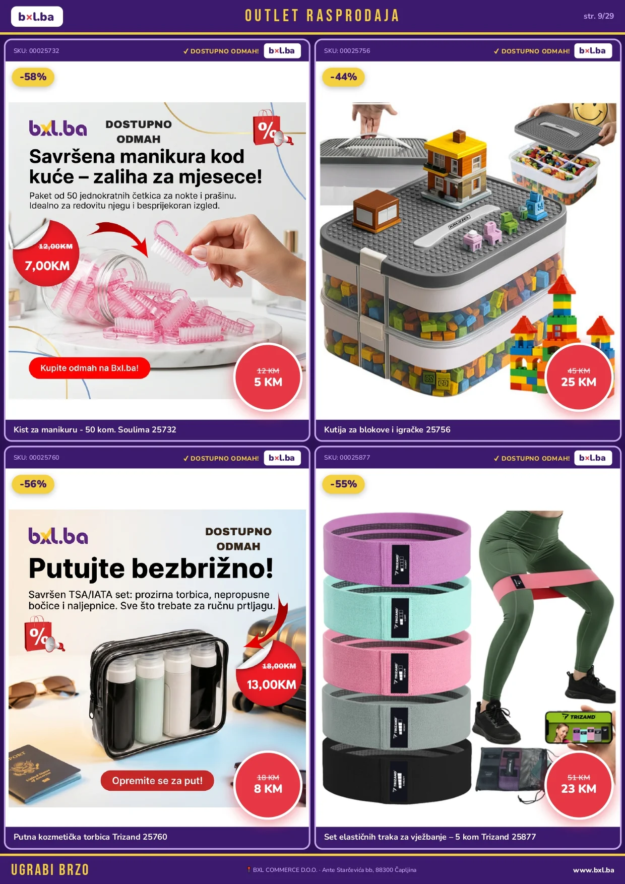 BXL Katalog OUTLET RASPRODAJA od 14.5.2026. do isteka zaliha