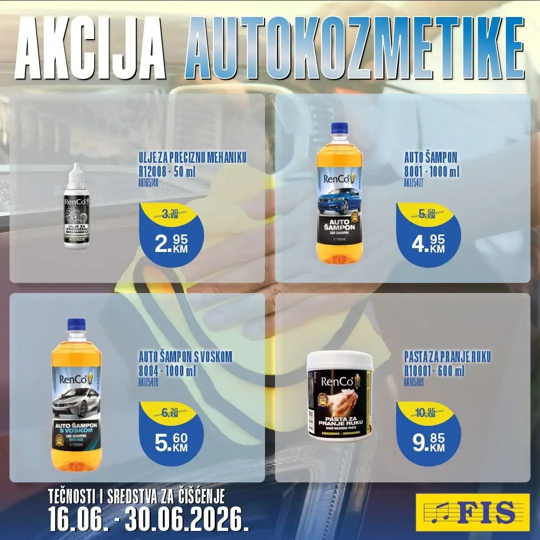 Fis akcija AUTO KOZMETIKA 16-30.6.2026. - str. 1