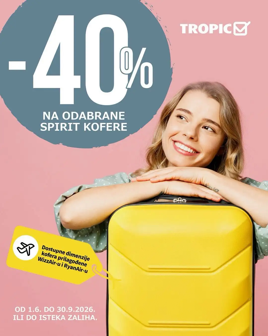 Tropic akcija KOFERI 1.6-30.9.2026. - str. 1