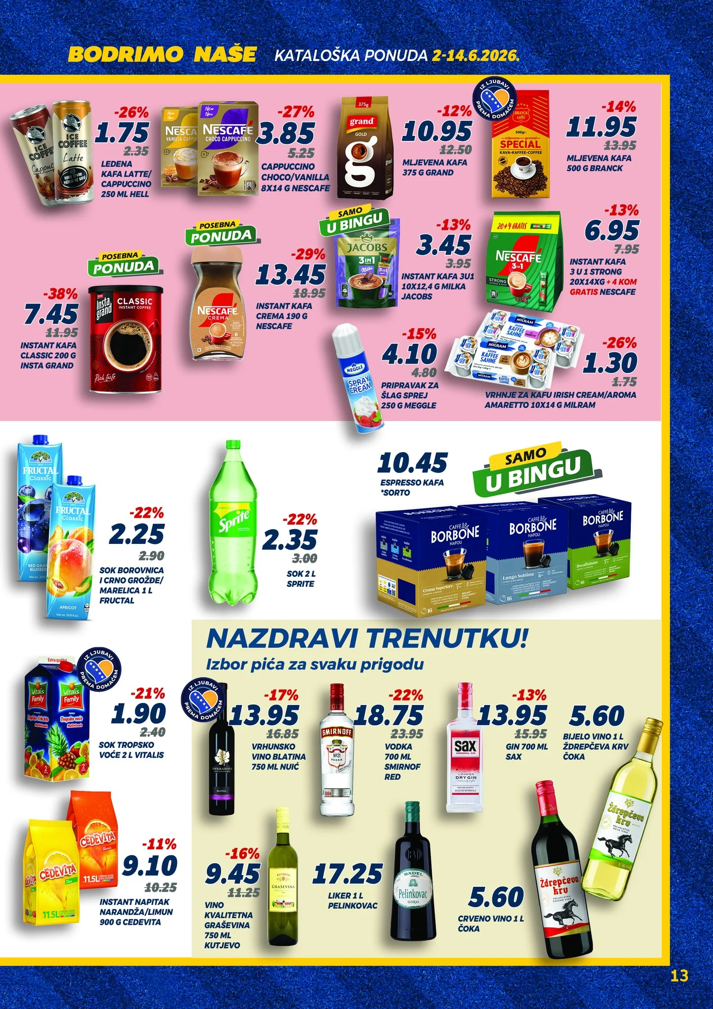 Bingo katalog BODRIMO NAŠE 2-14.6.2026.