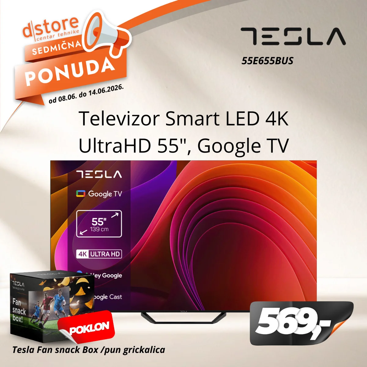 Dstore SEDMIČNA PONUDA 8-14.6.2026.