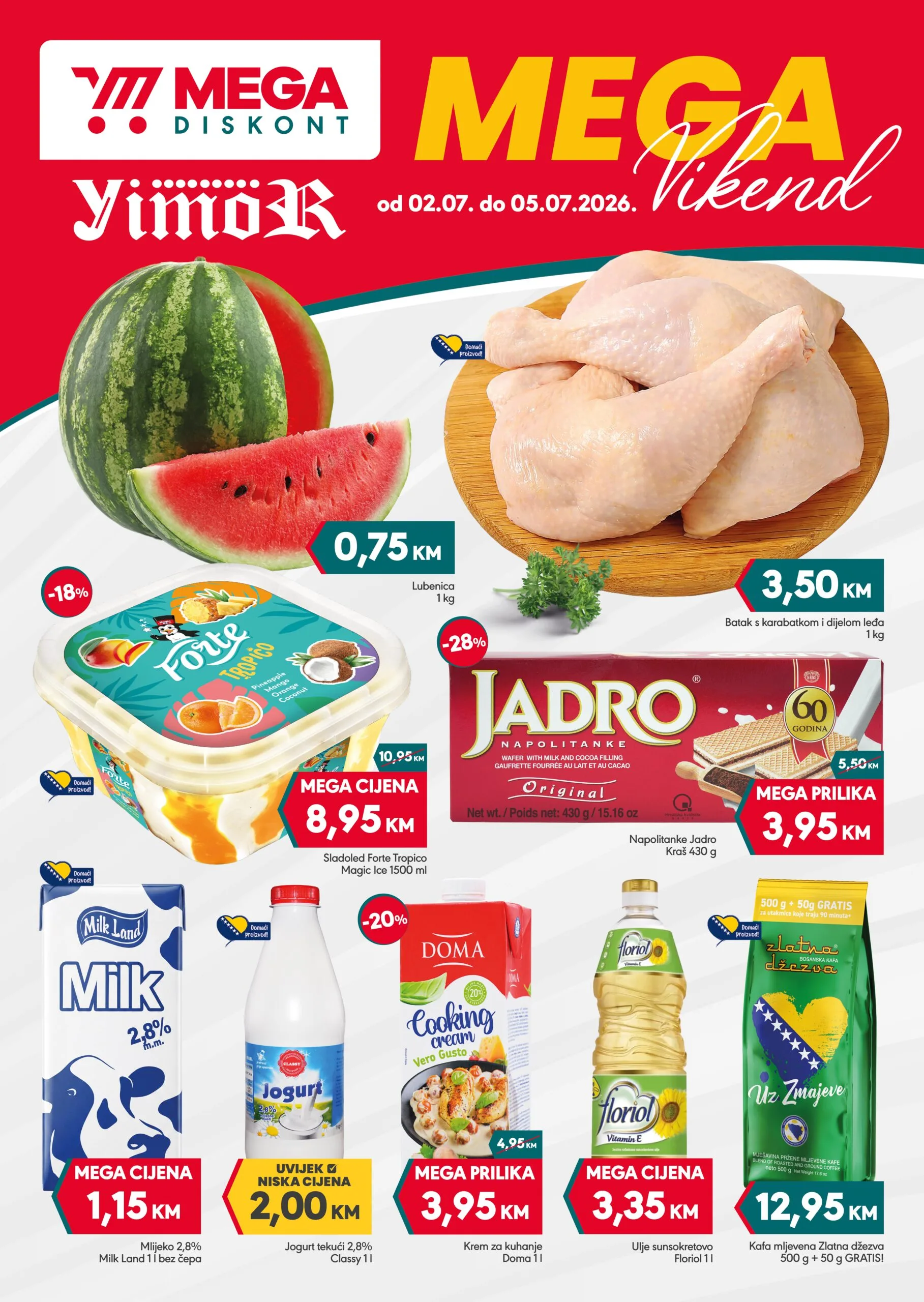 Mega Diskont vikend akcija 25-28.6.2026.