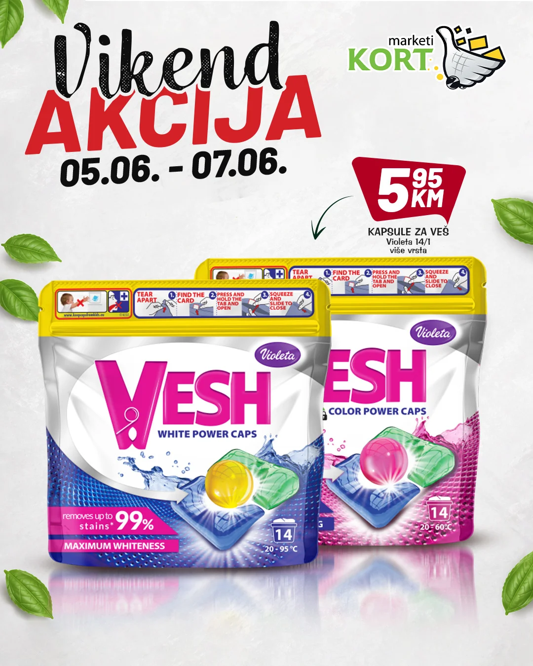 Kort vikend akcija 5-7.6.2026.