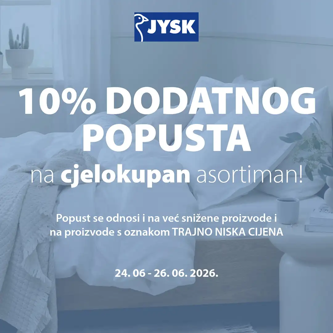 Jysk SNIŽENJE NA SVE 24-26.6.2026. - str. 1
