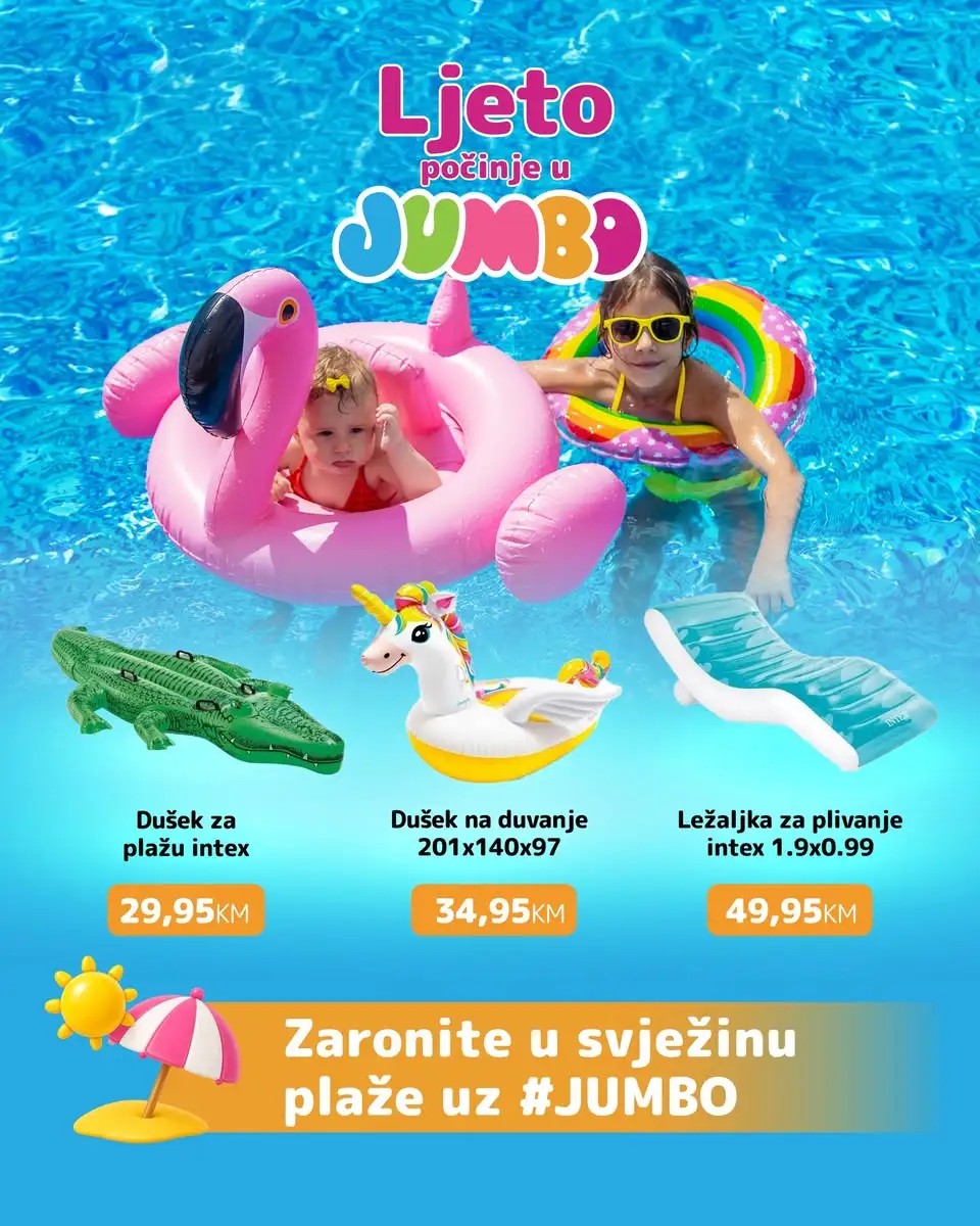 JUMBO katalog – Sve za plažu i bazen po odličnim cijenama - str. 1
