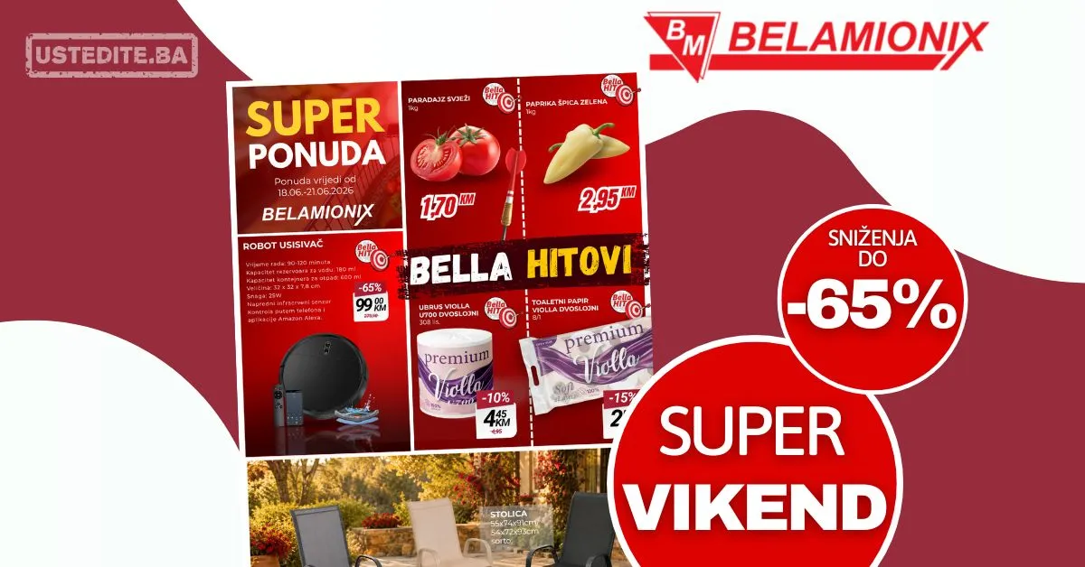 Belamionix vikend akcija 18-21.6.2026.