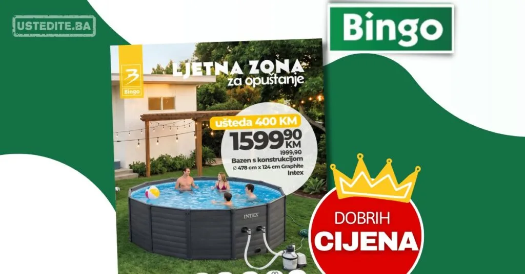 Bingo akcija BAZENI juni 2026.