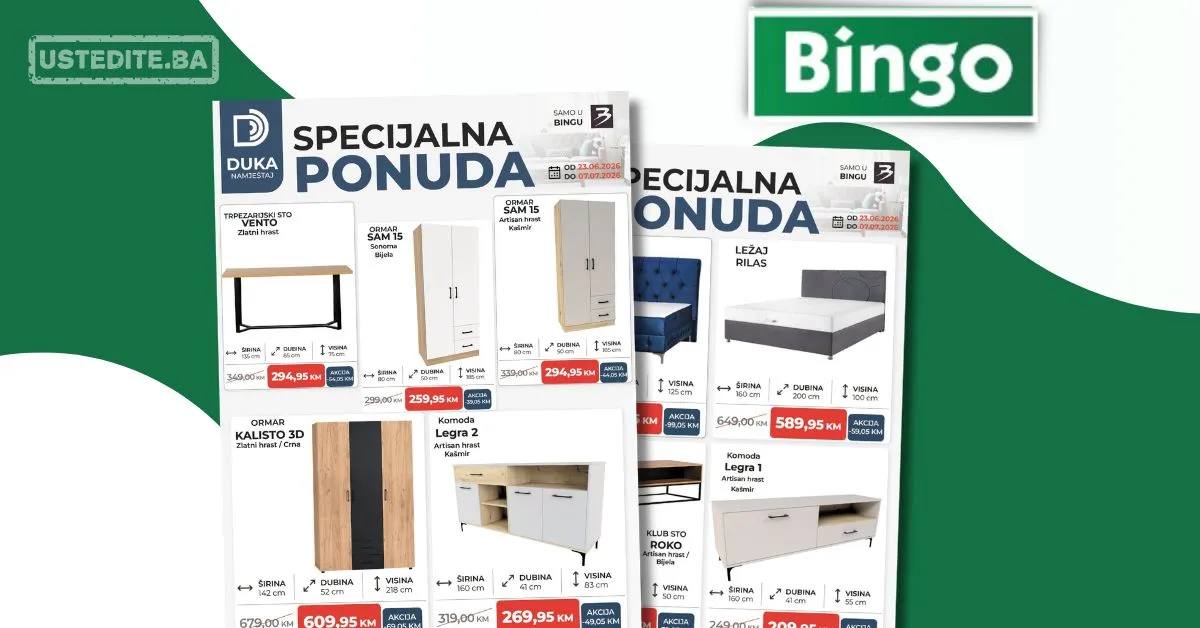 Bingo SPECIJALNA PONUDA 23.6-7.7.2026.