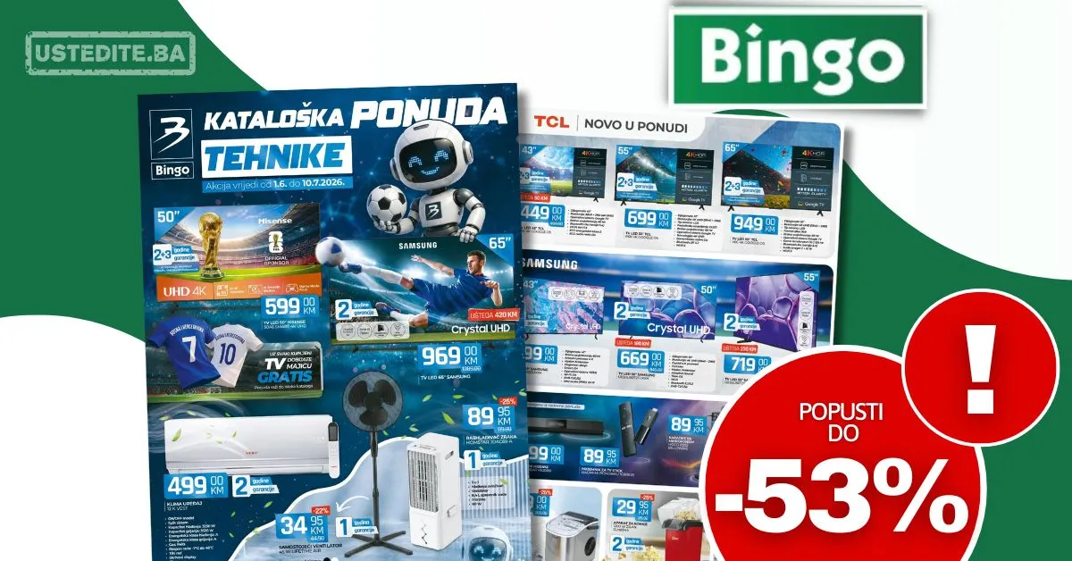 Bingo katalog tehnike - akcija do 10.7.2026.