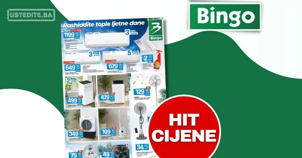 Bingo akcija KLIMA UREĐAJA 1.6-10.7.2026.