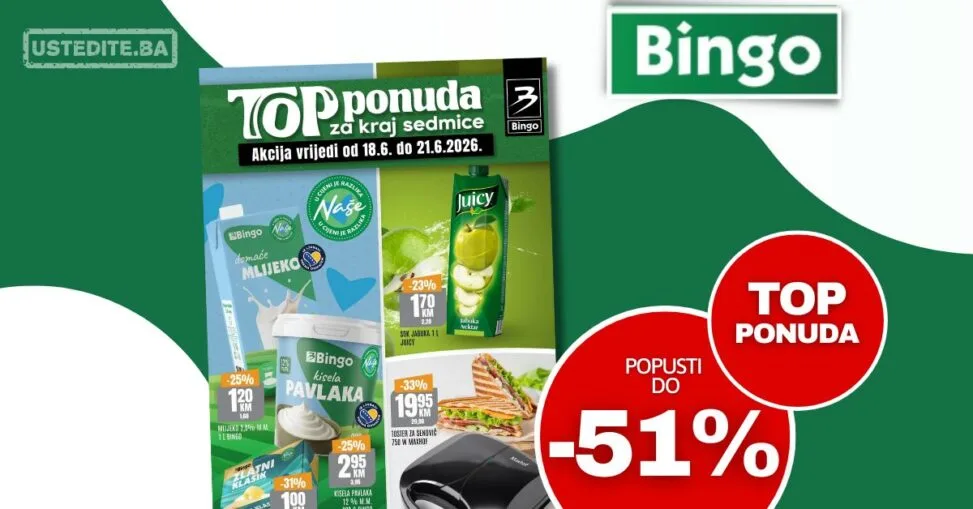 Bingo vikend akcija 18-21.6.2026.