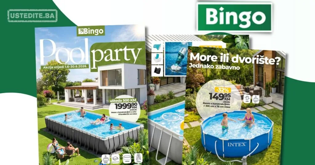Bingo katalog bazeni i jacuzzi - Pool Party - akcija do 30.6.2026.
