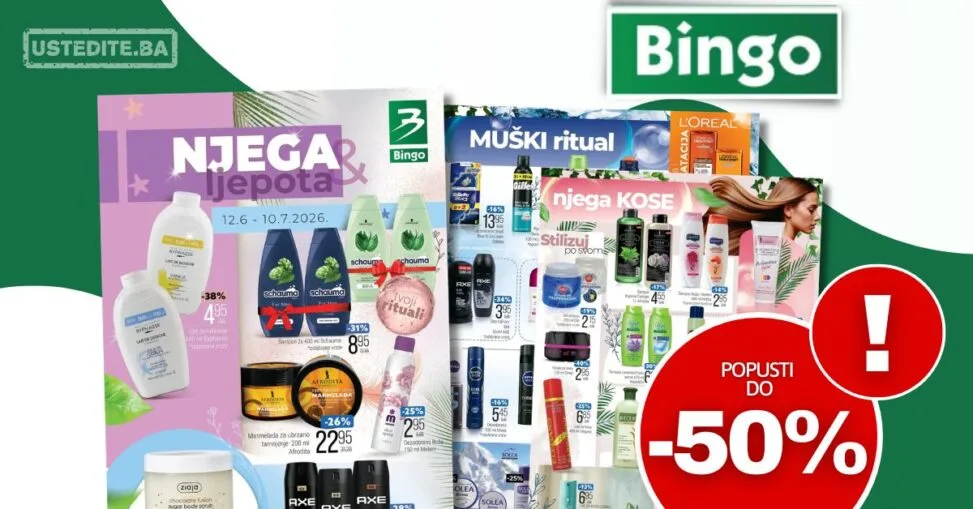Bingo katalog Njega i ljepota - snižene cijene do 10.7.2026.