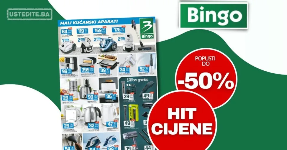 Bingo katalog malih kućanskih aparata - akcijske cijene za svaki dom do 10.7.2026.