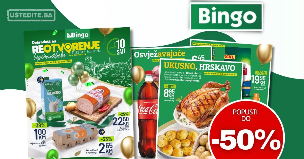 Bingo katalog REOTVORENJE MOSTAR 5-11.6.2026.