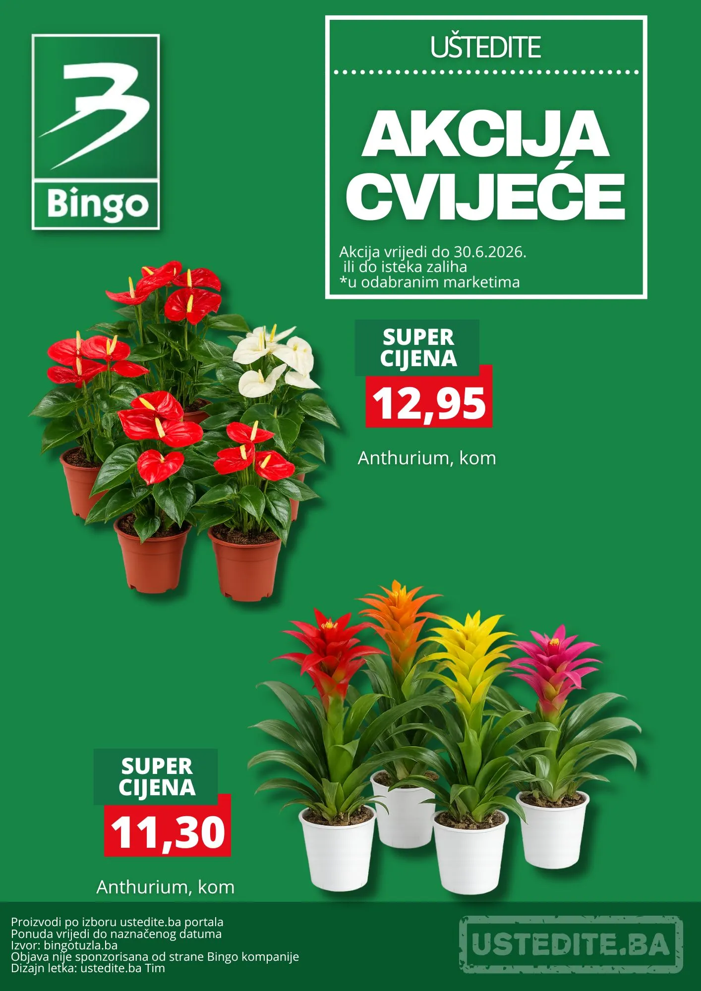 Bingo akcija cvijeća