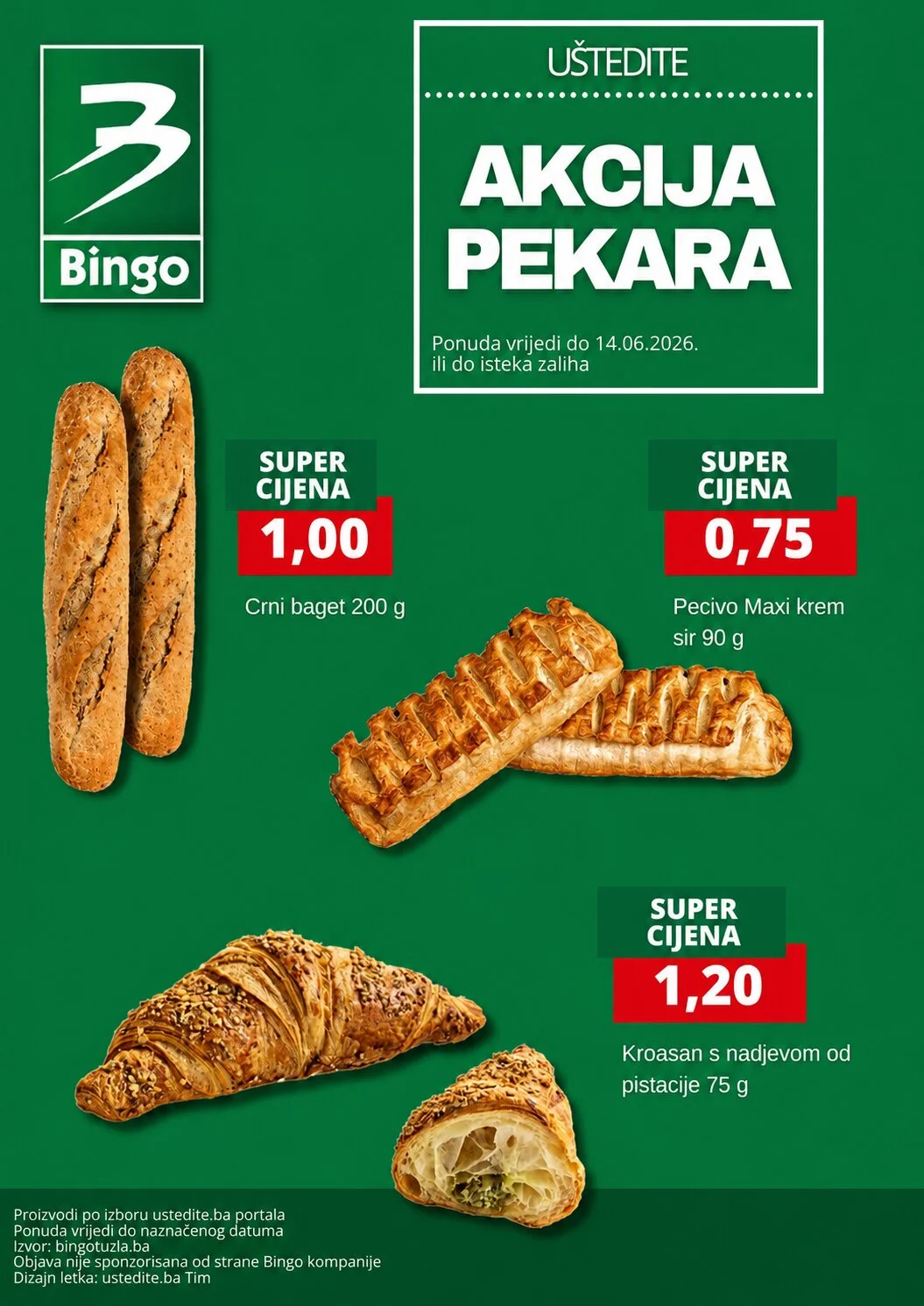 Bingo pekara akcija