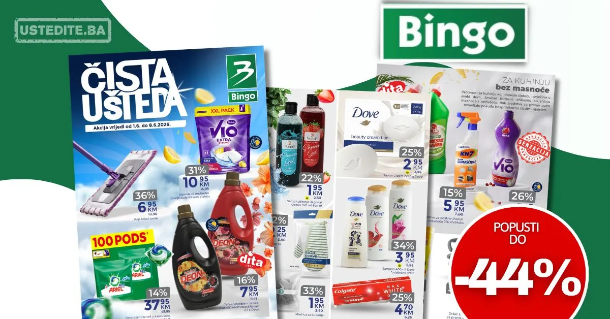 Bingo katalog ČISTA UŠTEDA 1-8.6.2026.