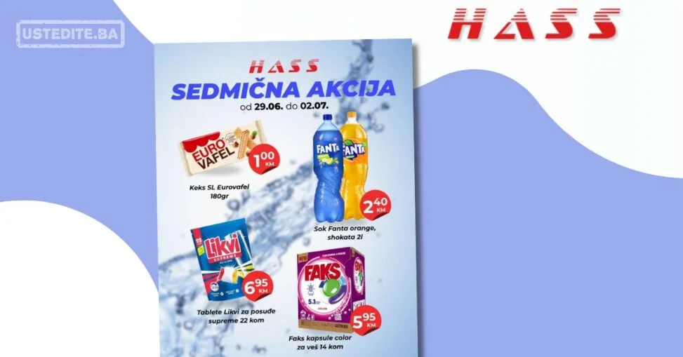 Hass komerc Zenica SEDMIČNA AKCIJA 29.6-2.7.2026.