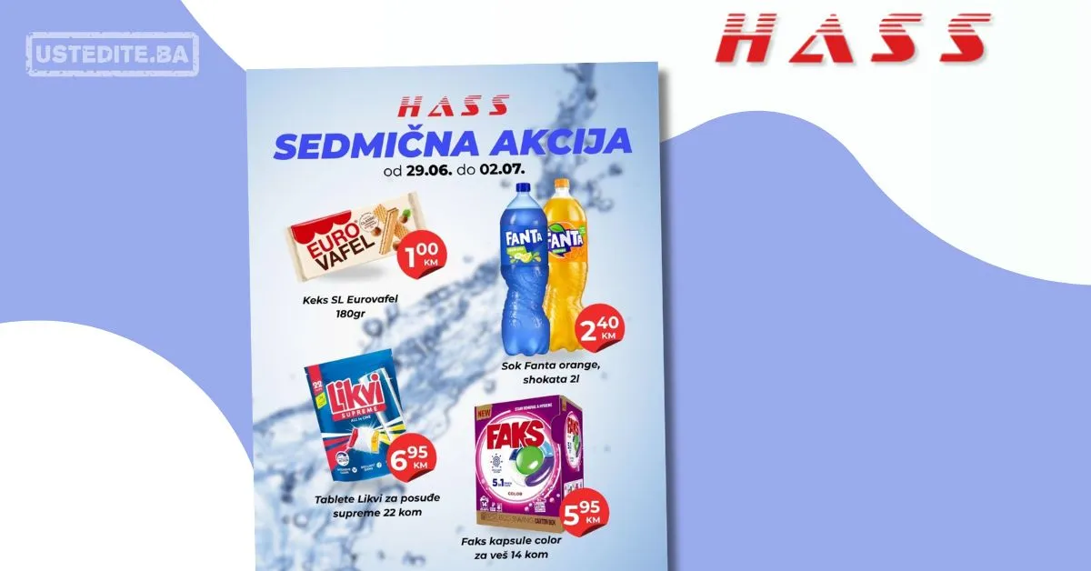 Hass komerc Zenica SEDMIČNA AKCIJA 29.6-2.7.2026.