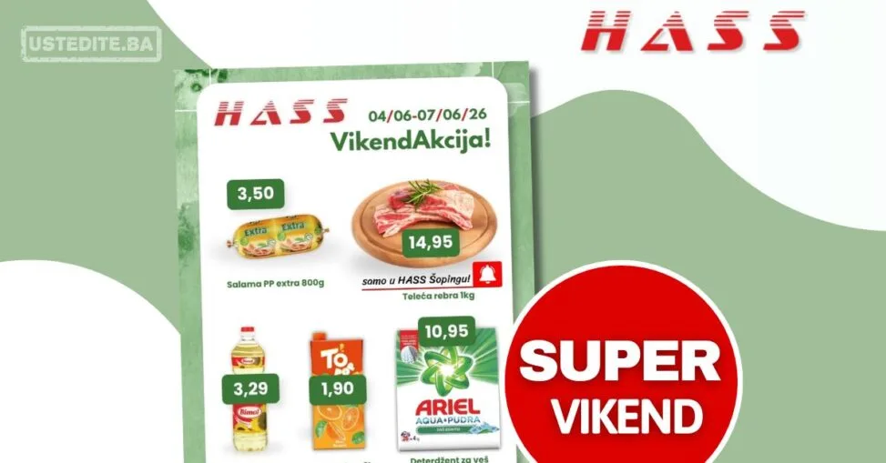 Hass komerc Zenica vikend akcija 4-7.6.2026.