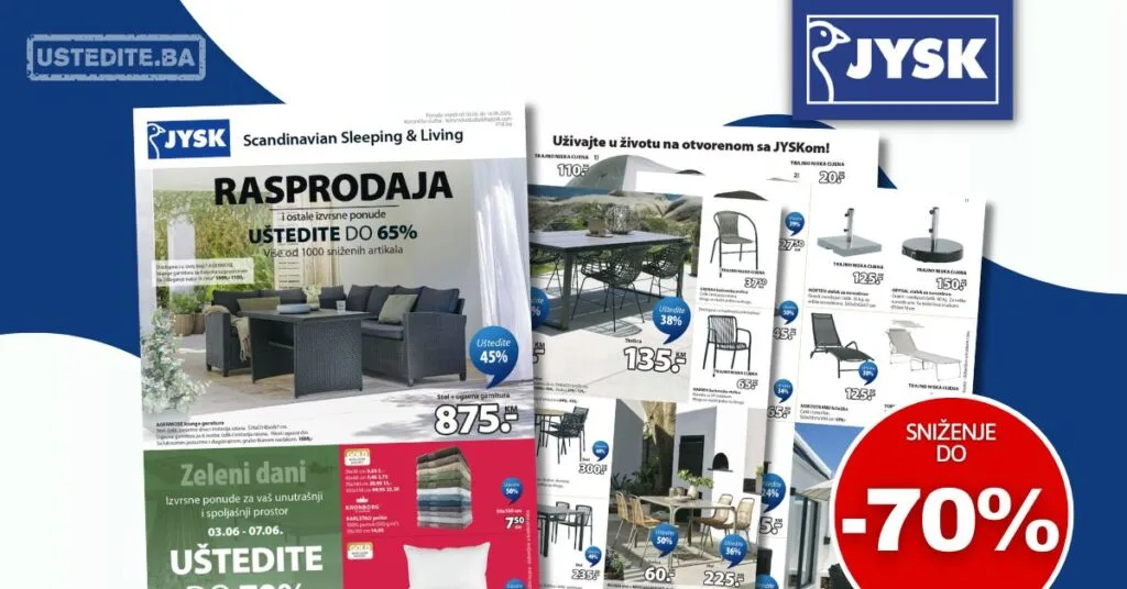 Jysk katalog RASPRODAJA 3-16.6.2026.