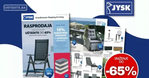 Jysk katalog RASPRODAJA 24.6-7.7.2026.