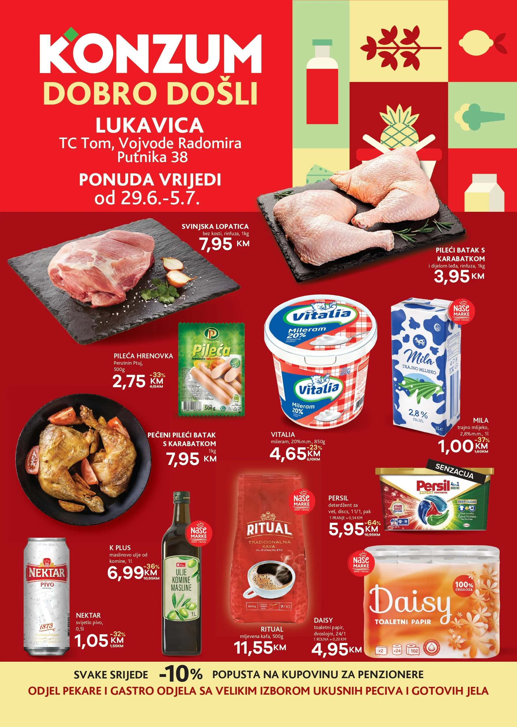 Konzum katalog LUKAVICA 29.6-5.7.2026. - str. 1