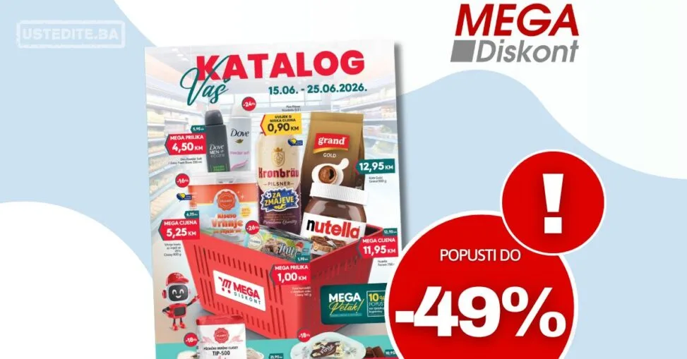 Mega Diskont katalog 15-25.6.2026.