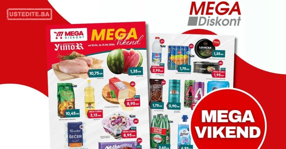 Mega Diskont vikend akcija 18-21.6.2026.