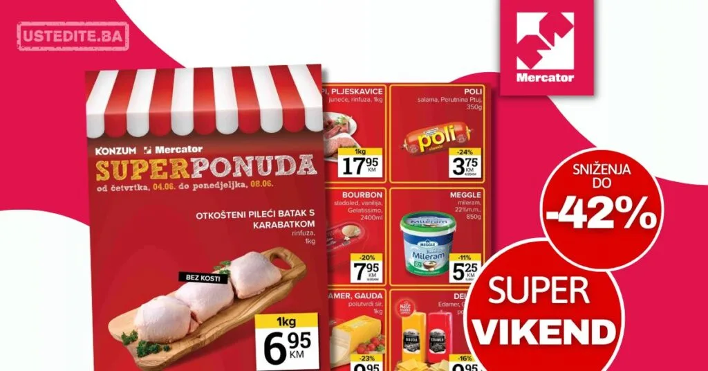 Mercator vikend akcija 4-8.6.2026.