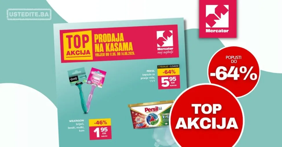 Mercator akcija na kasama 11-14.6.2026. - str. 1